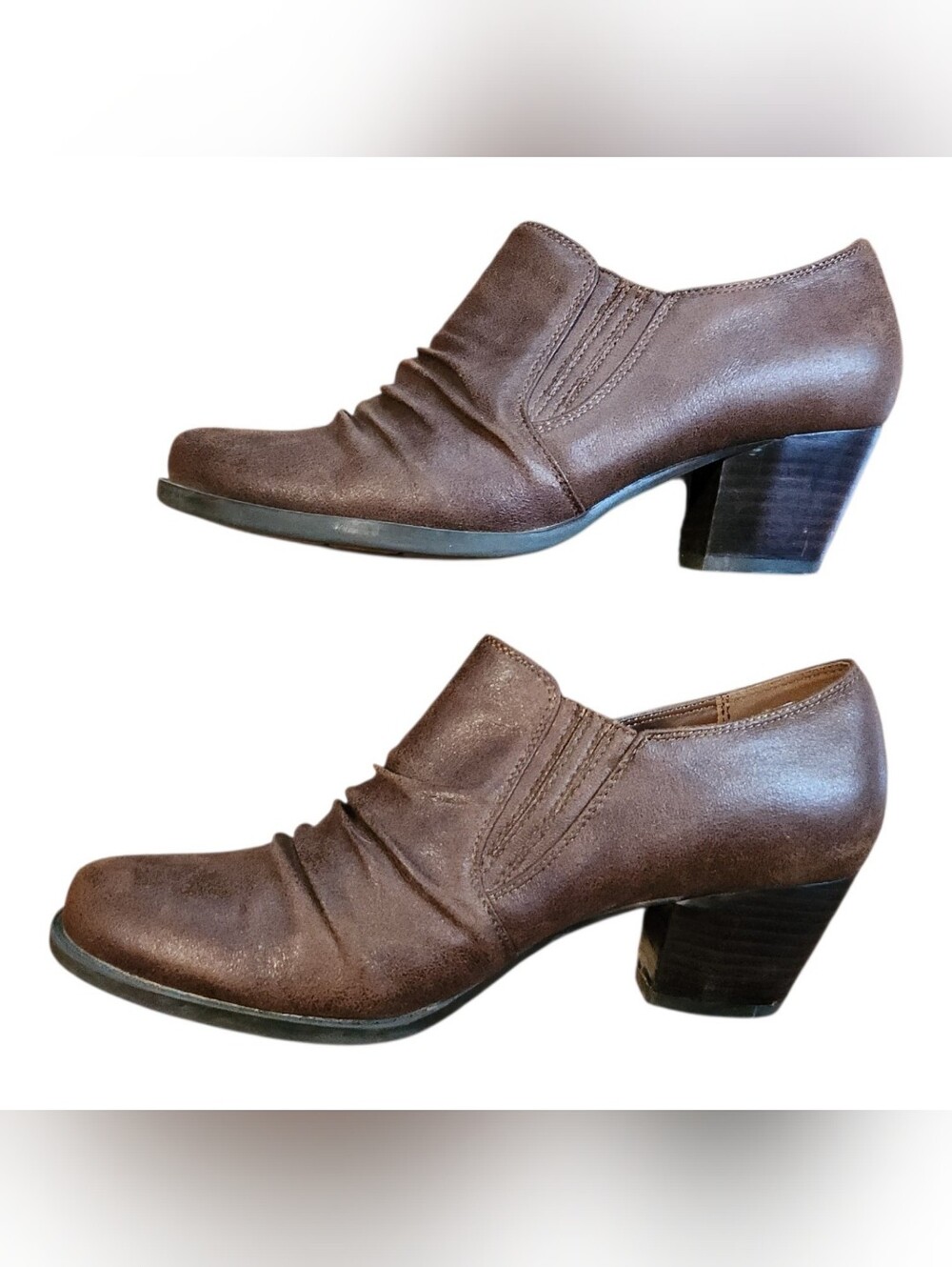 Baretraps Womens Reagen Boots Size 8 Brown Block Heel Comfort Minimalist Office